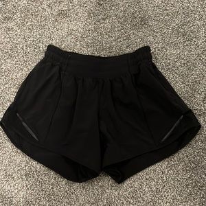 Black Lululemon Hotty Hot Shorts